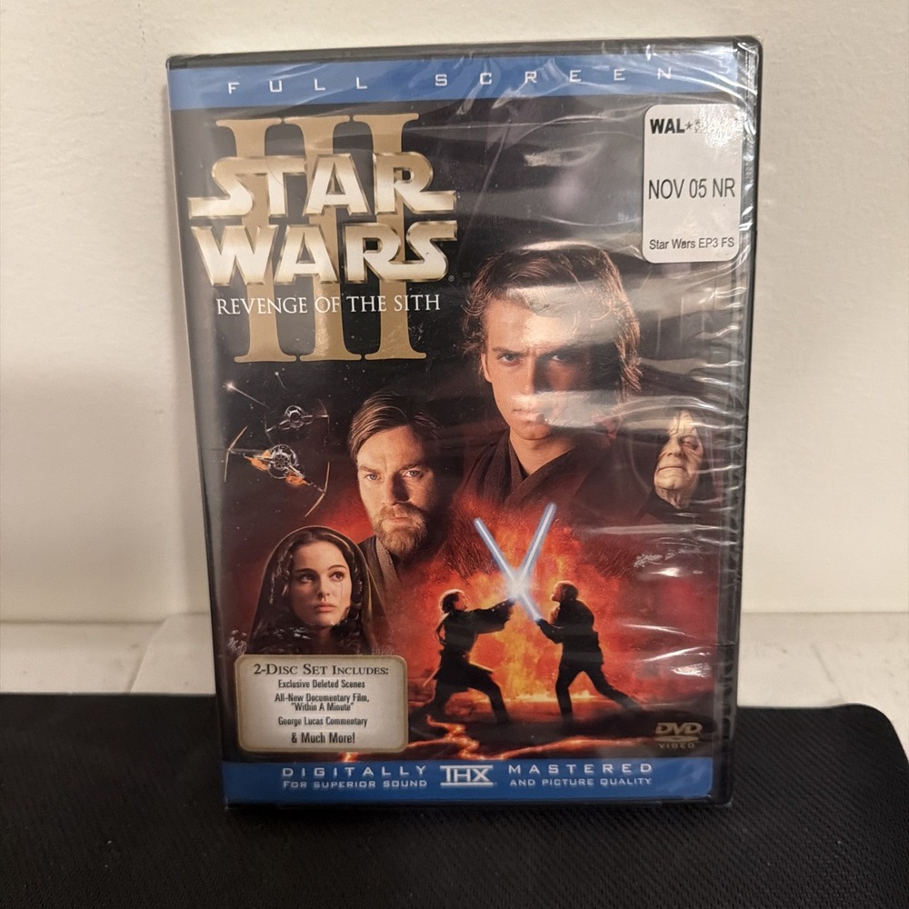 Star Wars, Episode III: Revenge of the Sith (DVD, 2-Disc Set, Full Screen) NEW